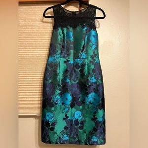 Elegant Floral Sleeveless Dress